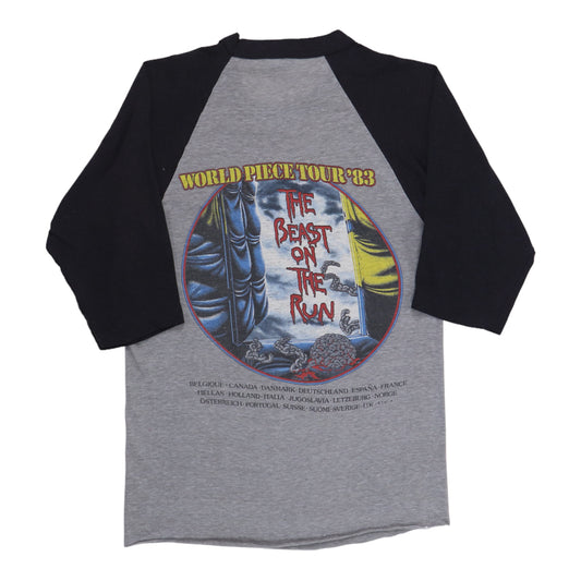 1983 Iron Maiden World Piece Tour Jersey Shirt Back