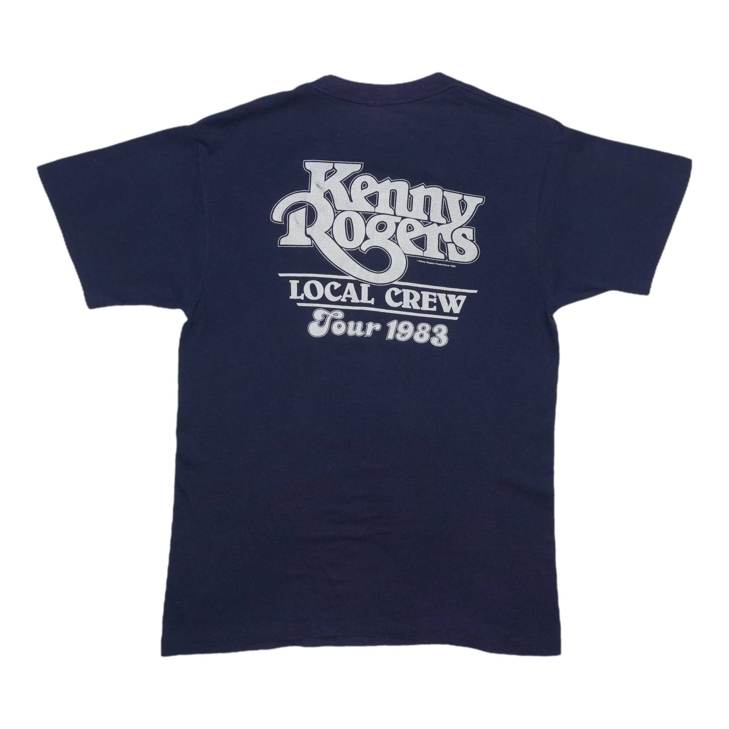 1983 Kenny Rogers Local Crew Tour Shirt Back