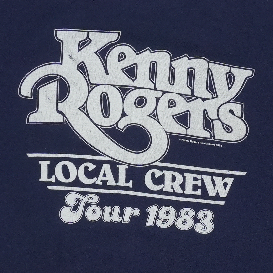 1983 Kenny Rogers Local Crew Tour Shirt Detail 2