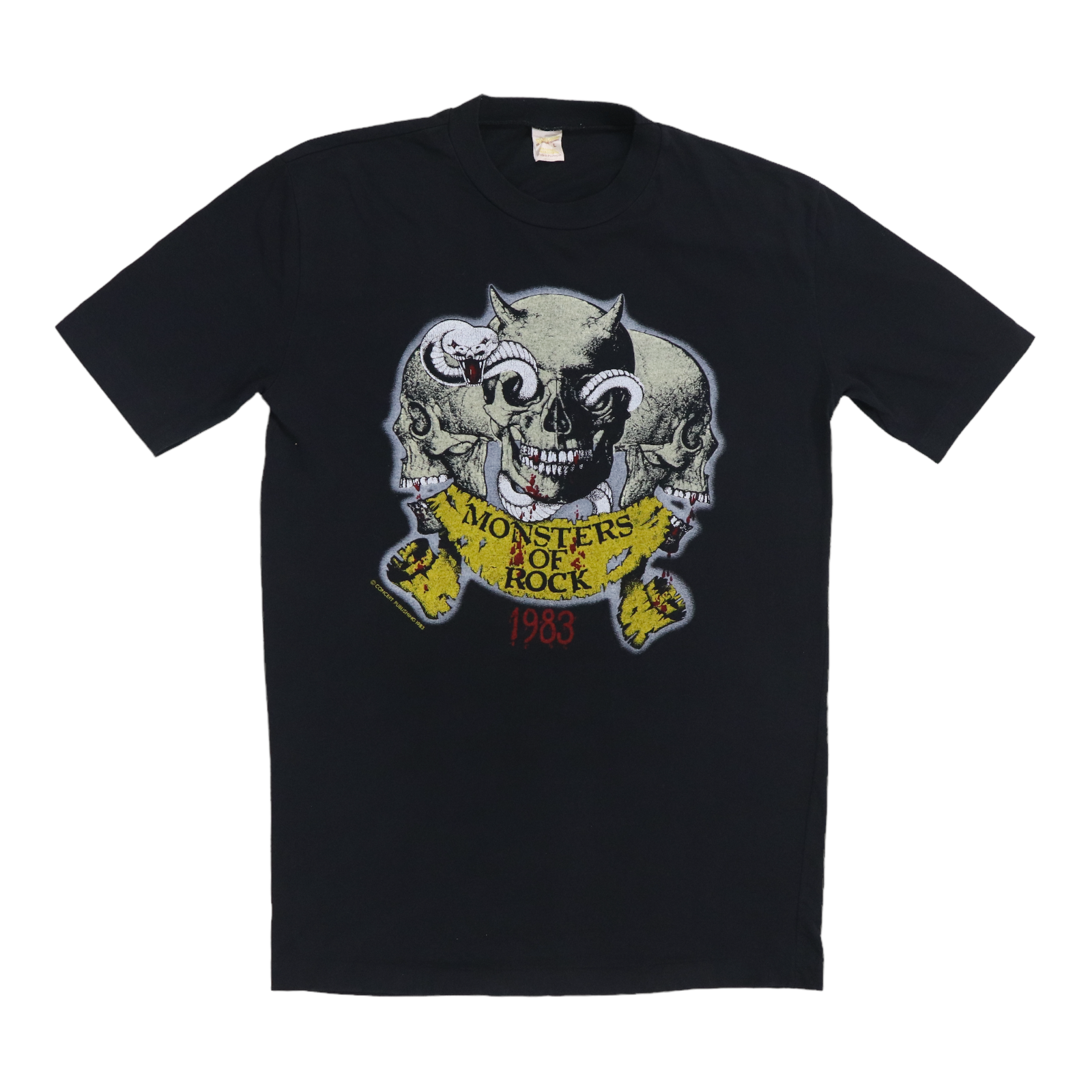 1983 Monsters Of Rock Donnington Concert Shirt | Authentic Vintage 1983 Monsters Of Rock Donnington Concert Shirt | Authentic Vintage