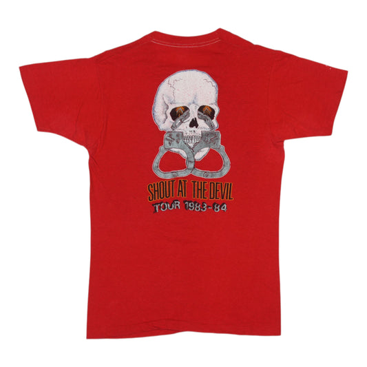 1983 Motley Crue Shout At The Devil Tour Shirt Back
