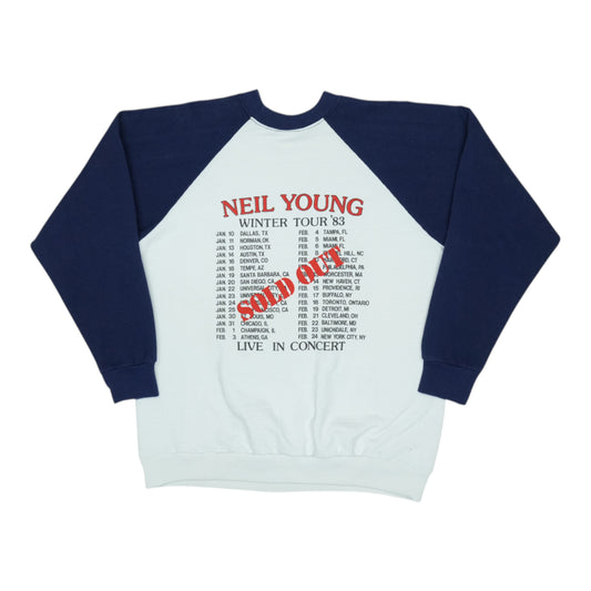 1983 Neil Young Tour Sweatshirt Back