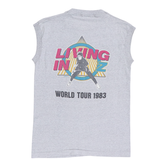 1983 Rick Springfield Tour Sleeveless Shirt Back