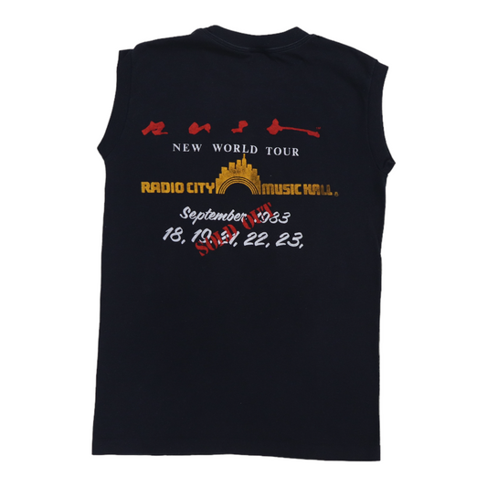 1983 Rush New World Tour Sleeveless Shirt Back
