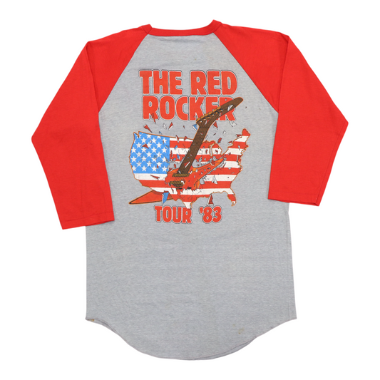 1983 Sammy Hagar Red Rocker Tour Jersey Shirt Back
