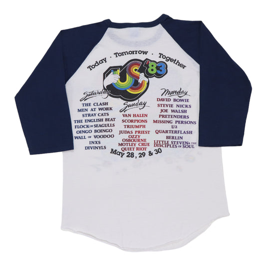 1983 Us Festival Concert Jersey Shirt Back