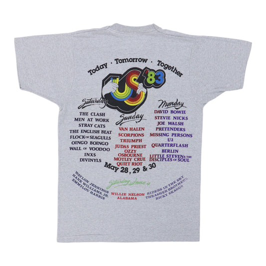 1983 Us Festival Concert Shirt Back