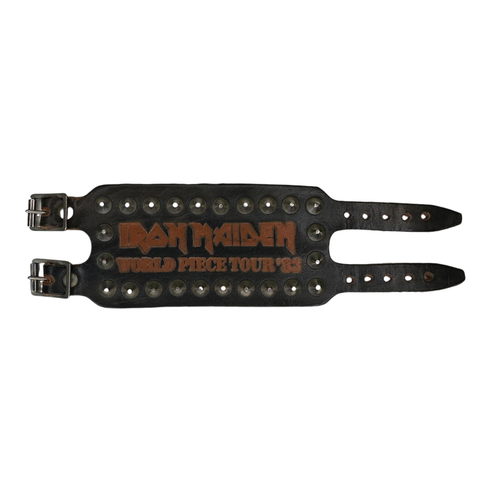 1983 Iron Maiden World Piece Tour Leather Bracelet
