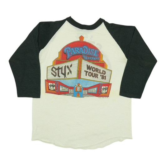 1983 Styx Paradise Theatre Tour Jersey Shrit Back