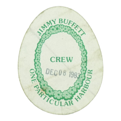 1983 Jimmy Buffett One Particular Harbour Tour Crew Pass