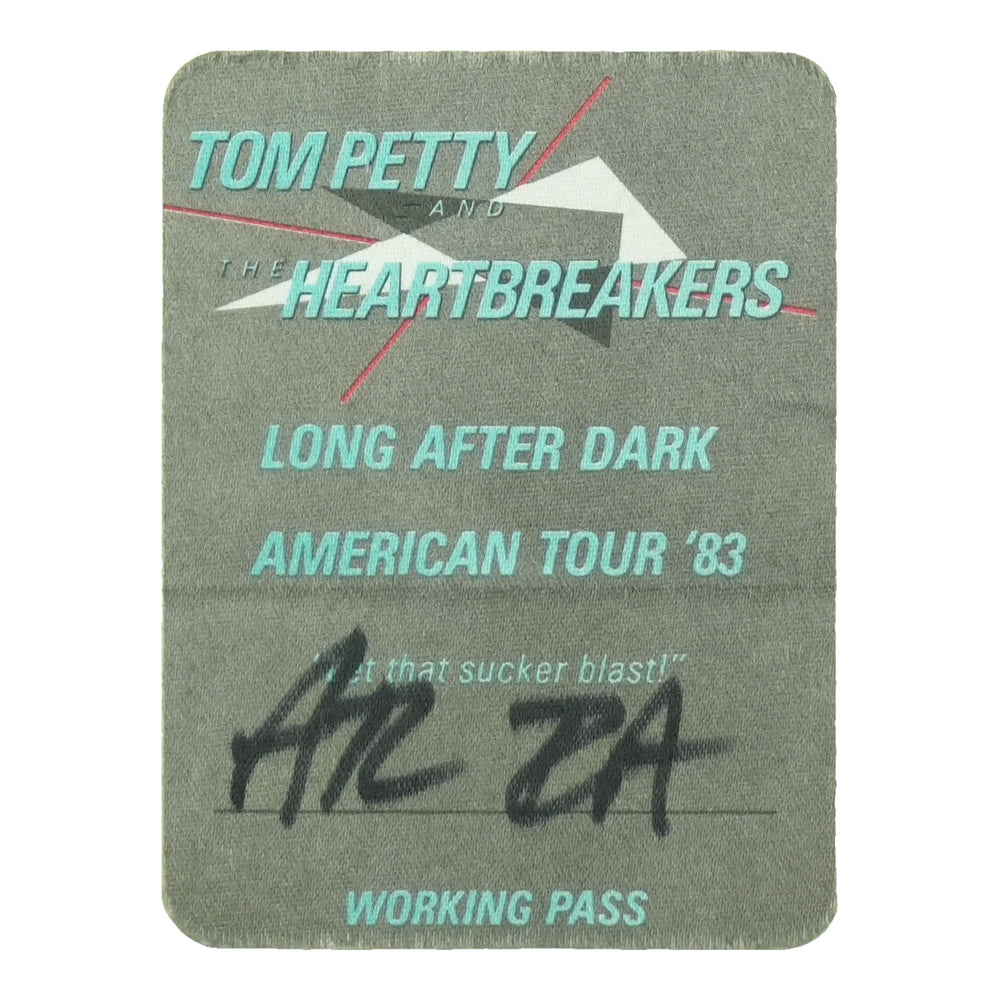 1983 Tom Petty And The Heartbreakers Long After Dark Tour Working Pass front