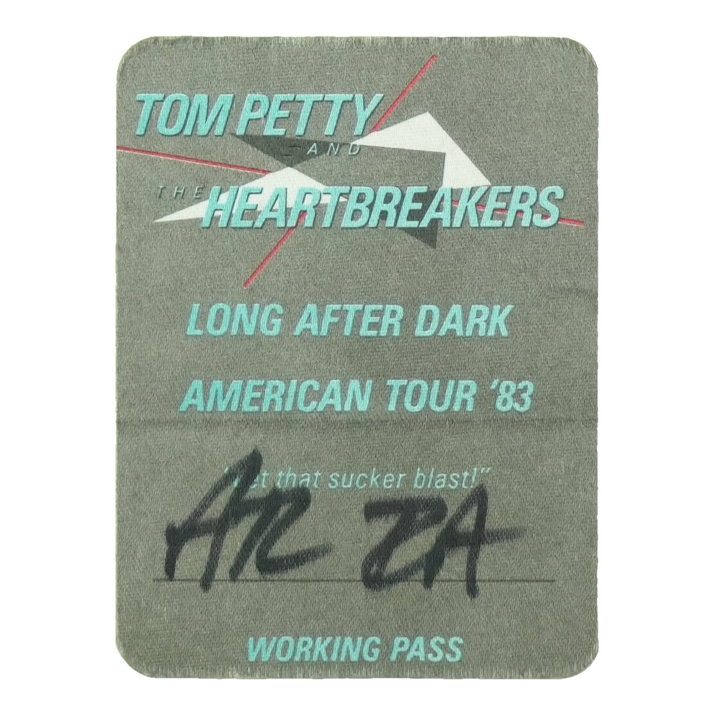 1983 Tom Petty And The Heartbreakers Long After Dark Tour Working Pass front