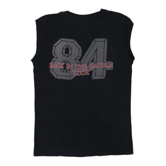 1984 Aerosmith Back In The Saddle Tour Sleeveless Shirt Back