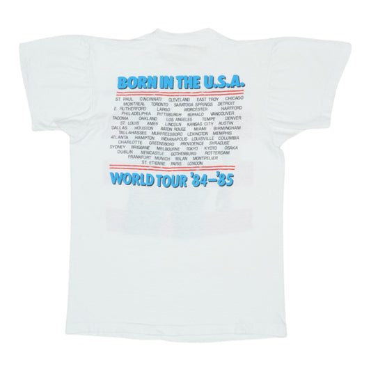 1984 Bruce Springsteen Born In The USA Tour Shirt Back