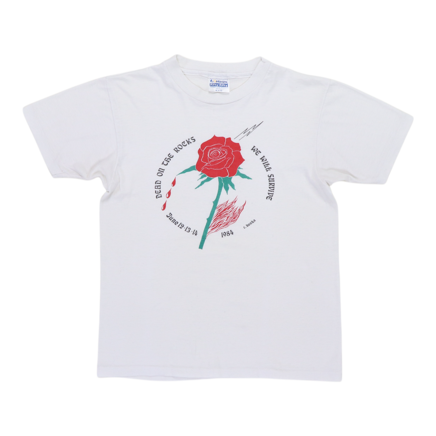 1984 Grateful Dead On The Rocks Colorado Concert Shirt