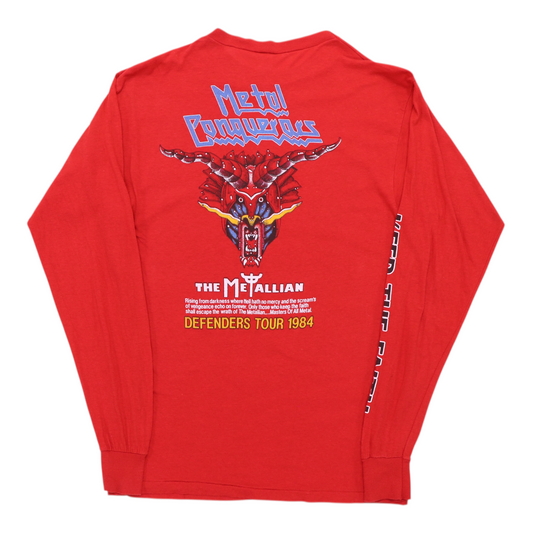 1984 Judas Priest Defenders Of The Faith Long Sleeve Tour Shirt Back