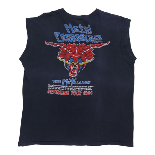 1984 Judas Priest Defenders Of The Faith Sleeveless Tour Shirt Back