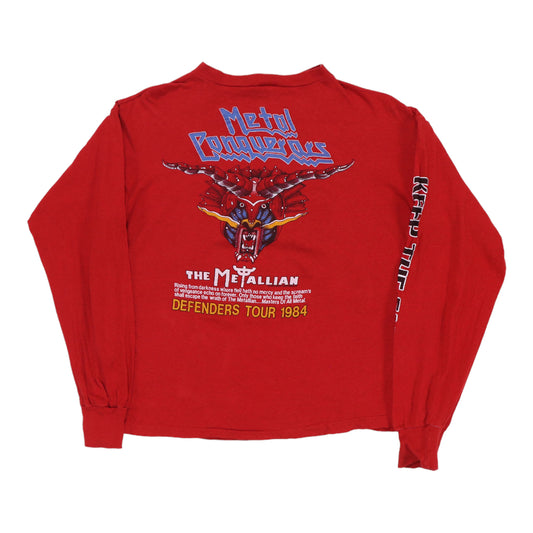 1984 Judas Priest Defenders Of The Faith Tour Long Sleeve Shirt Back