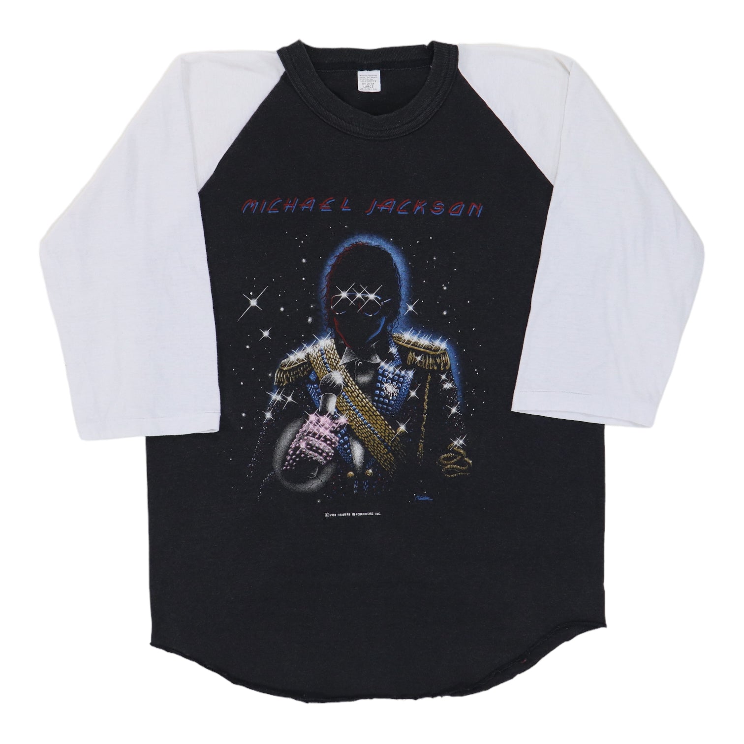 MACKLER 1984 Tシャツ Tour Victory Jackson Michael | T 1984 TOUR VICTORY JACKSON MICHAEL 80'S USA IN MADE ミュージシャン