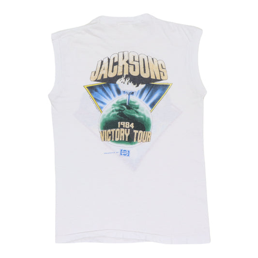 1984 Michael Jackson Victory Tour Sleeveless Shirt Back