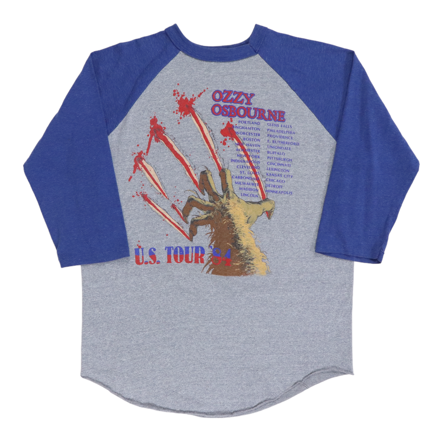 1984 Ozzy Osbourne Bark At The Moon Tour Jersey Shirt