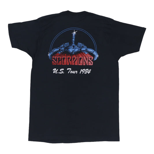 1984 Scorpions Love At First Sting Tour Shirt Back