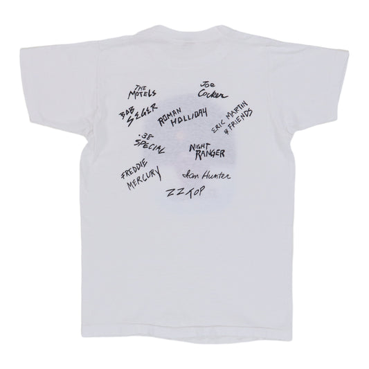 1984 Teachers Movie Promo Soundtrack Shirt Back