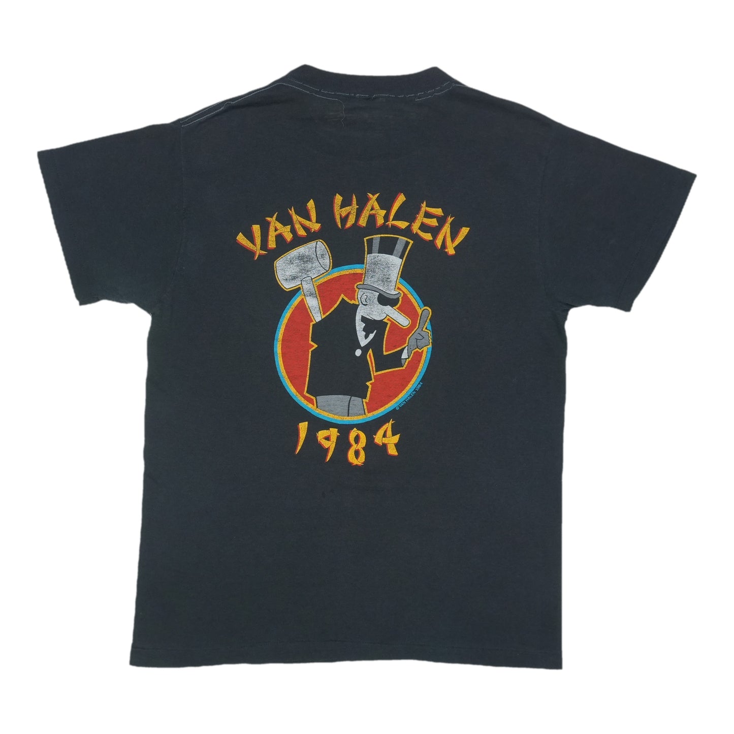 1984 Van Halen Tour Of The World Shirt Back