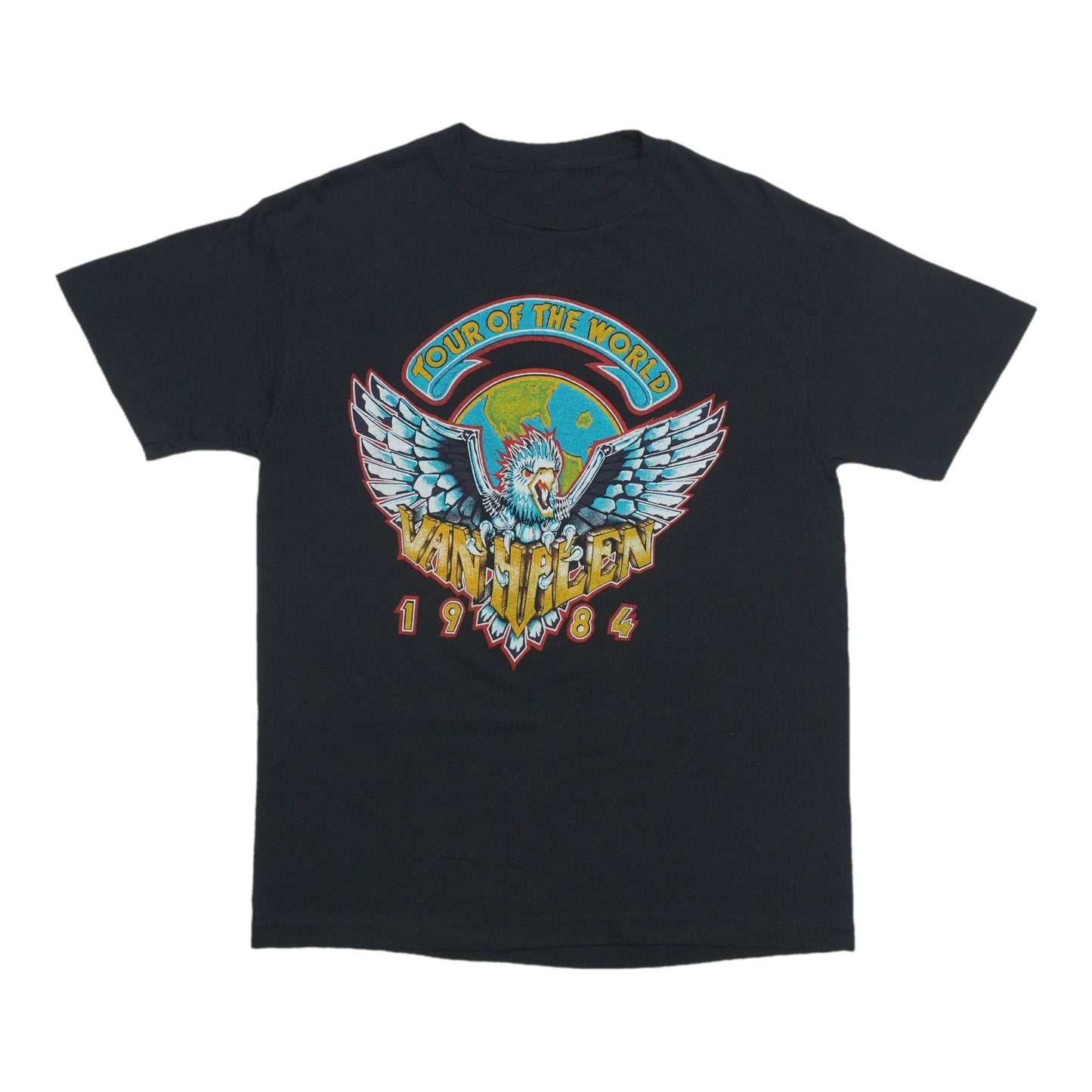 1984 Van Halen Tour Of The World Shirt Front