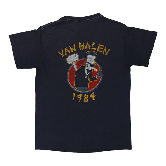 1984 Van Halen Tour Of The World Shirt Back