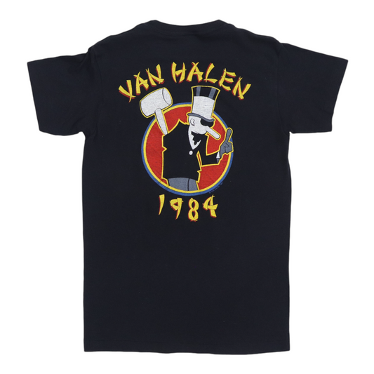 1984 Van Halen World Tour Shirt Back