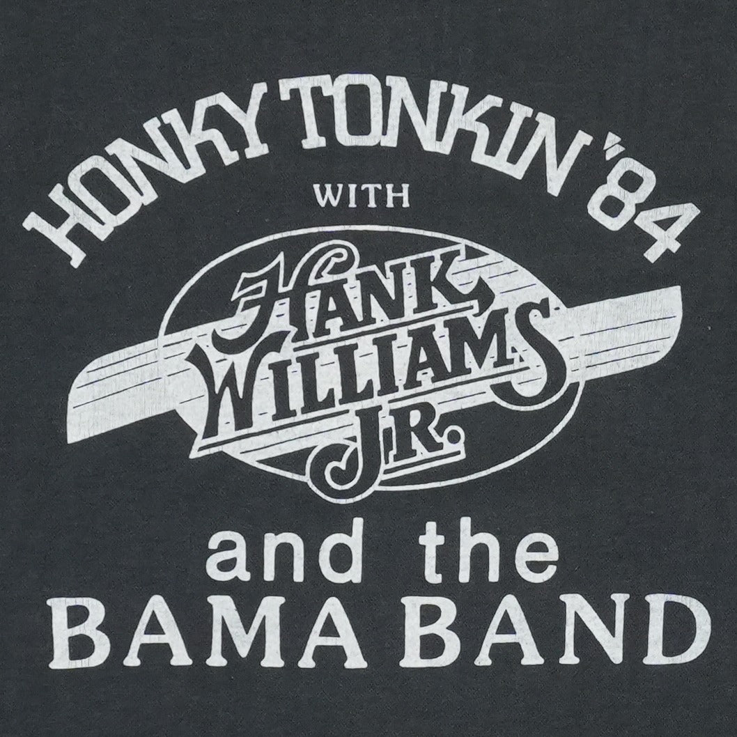 1984 Hank Williams Jr Bocephus Honky Tonkin Tour Shirt