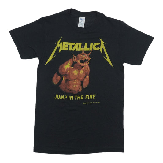 1984 Metallica Jump in the Fire Shirt Front