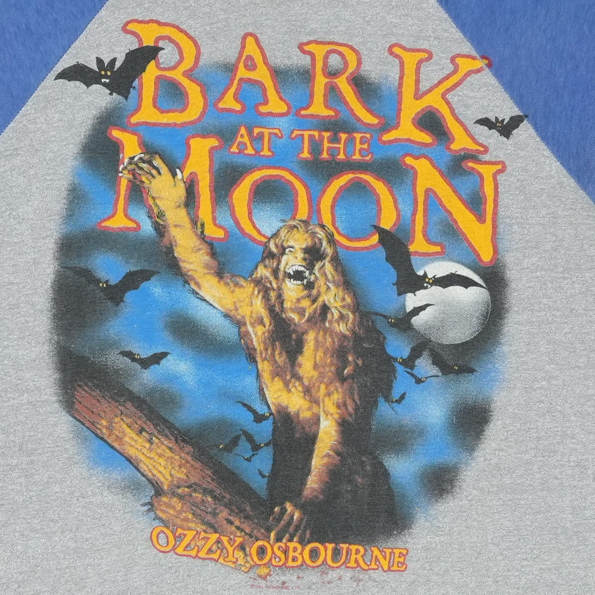 1984 Ozzy Osbourne Bark At The Moon US Tour Shirt