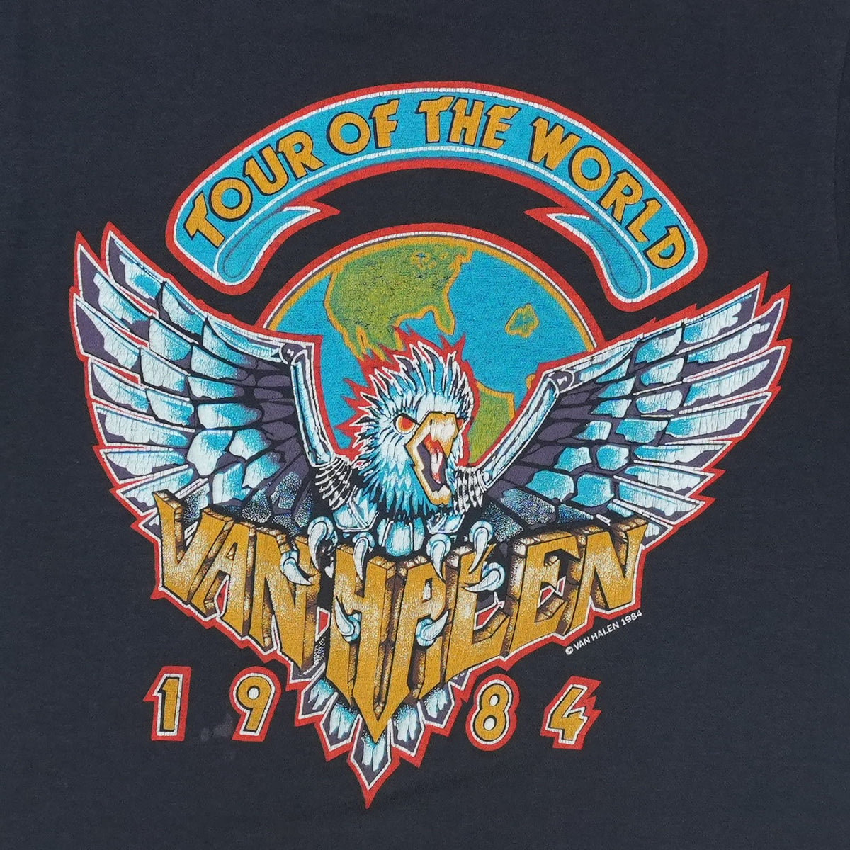 1984 Van Halen Tour Of The World Shirt