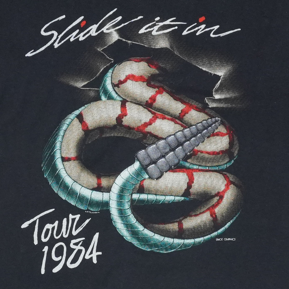 1984 Whitesnake Slide It In Tour Shirt