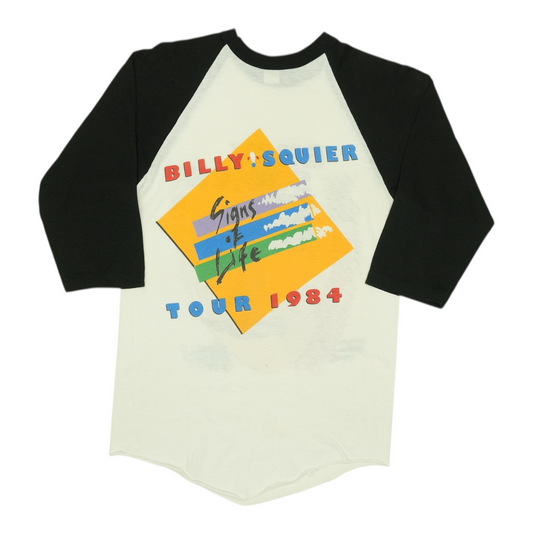 1984 Billy Squier Signs Of Life Tour Jersey Shirt Back