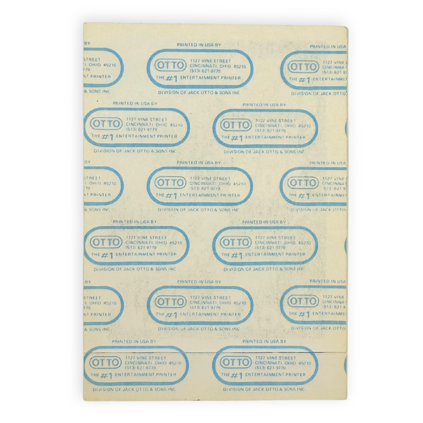 1984 Ozzy Osbourne Bark At The Moon Backstage Pass