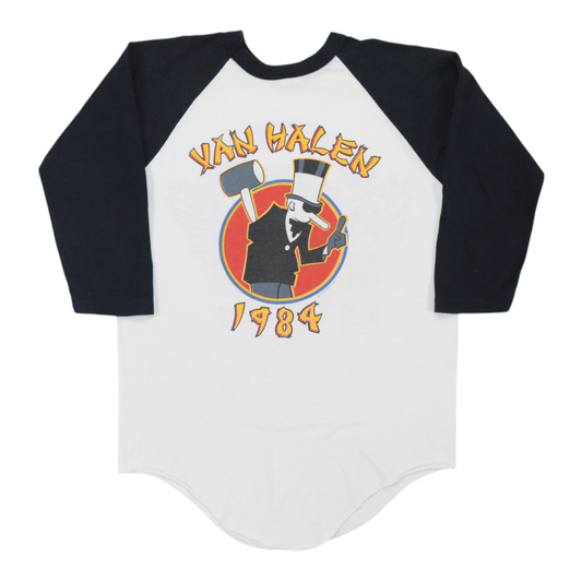 1984 Van Halen World Tour Jersey Shirt Back