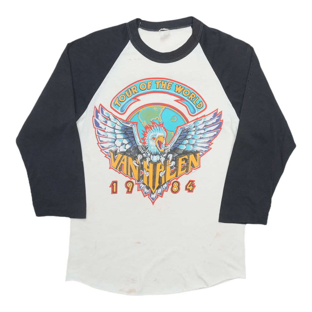 1984 Van Halen Tour of the World Jersey Shirt Front