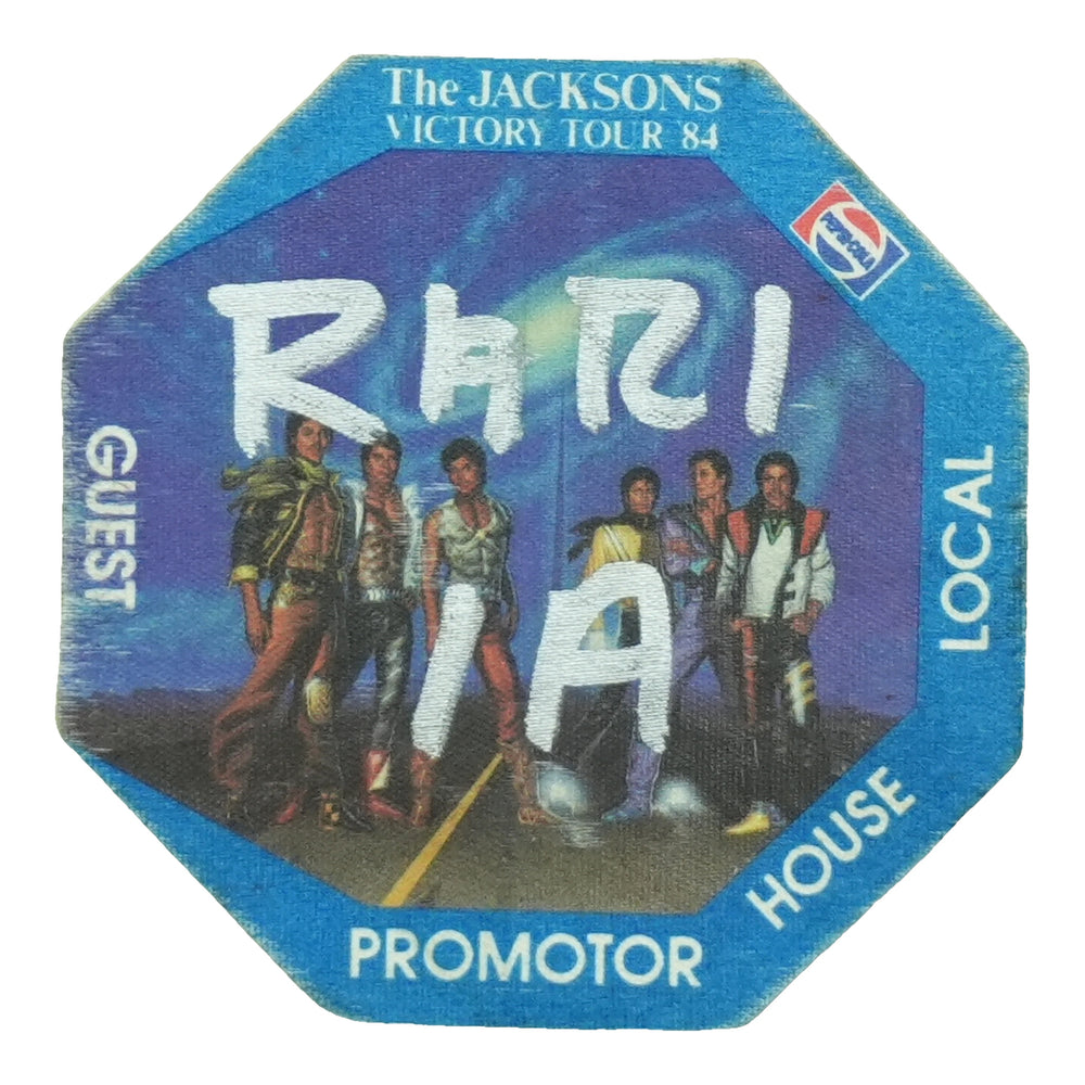 1984 The Jacksons Victory Tour Backstage Pass front