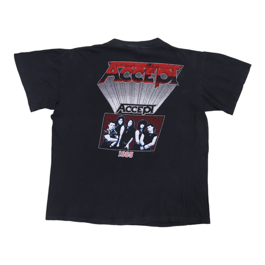 1985 Accept Metal Heart Tour Shirt Back