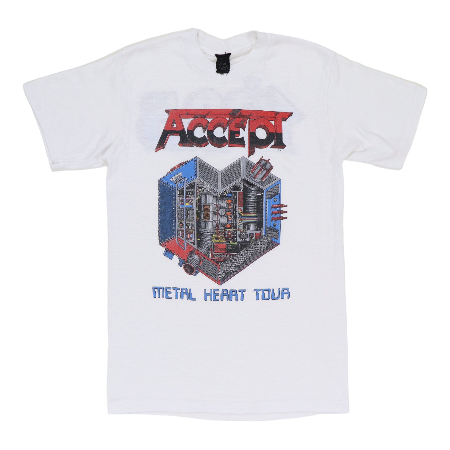 accept metal heart t shirt