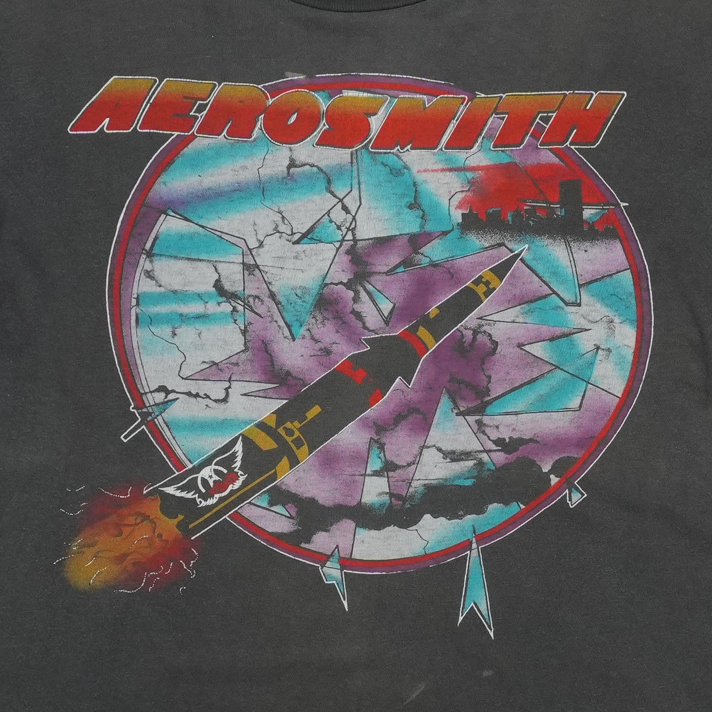 1985 Aerosmith Summer Tour Shirt Detail 1