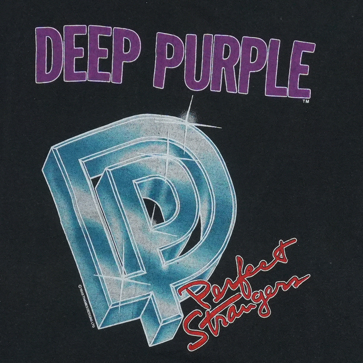 1985 Deep Purple Perfect Strangers Shirt Detail 1
