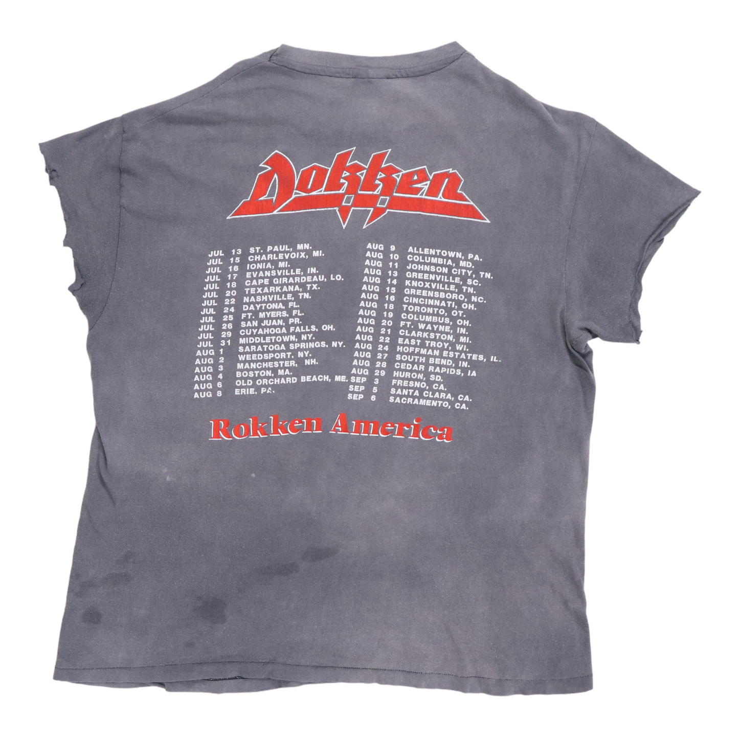 1985 Dokken Under Lock And Key Tour Shirt