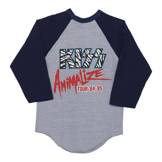 1985 Kiss Animalize Tour Jersey Shirt Back