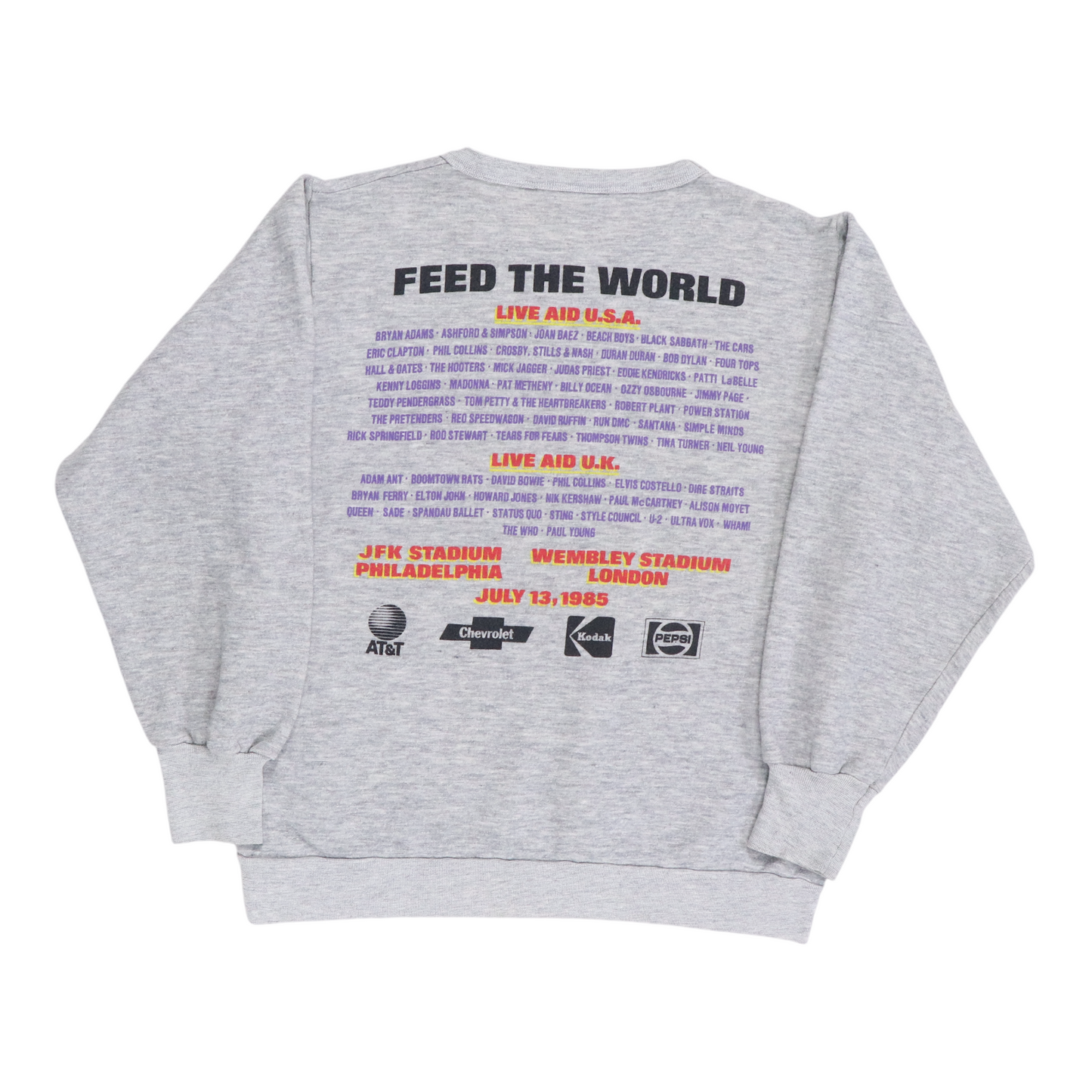 1985 Live Aid Concert Sweatshirt