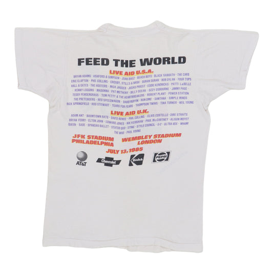 1985 Live Aid Philadelphia Concert Shirt Back