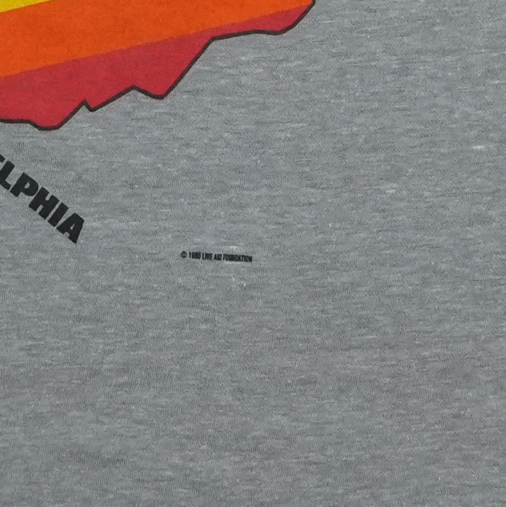 1985 Live Aid Philadelphia Sleeveless Concert Shirt Detail 3